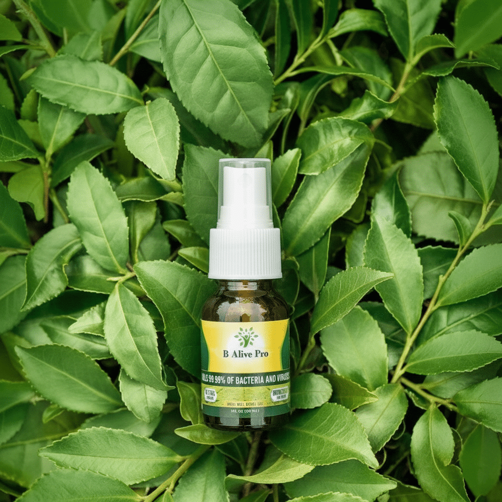 balive pro sobre hojas verdes