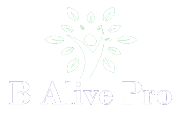 large white balivepro logo